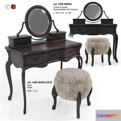 Giorgiocasa - Valpolicella - dressing table + pouf 3D Max - 3DMAXTER