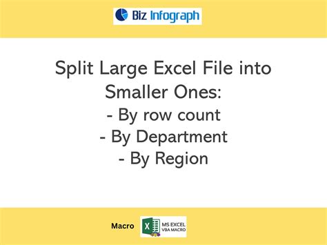Image result for Split Large Excel File into Smaller Files