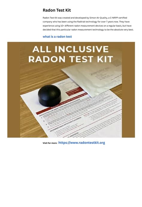Image result for Radon Test Kit