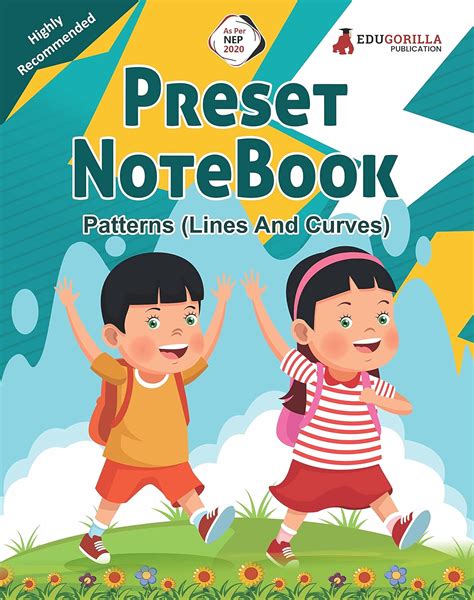 Buy Preset Notebook English Patterns (Lines & Curves) Writing Book for ...