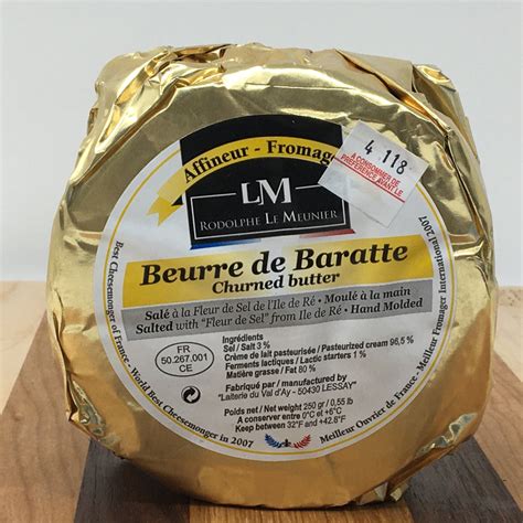 Beurre de Baratte Churned Salted French Butter – Stand Alone Cheese