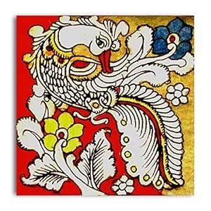 Tamatina Kalamkari Art Canvas Painting | Tree of Life | Traditional Art ...