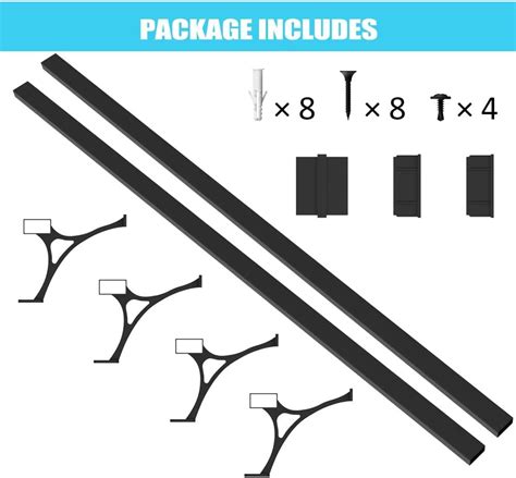 Buy AMSOOM Foot Rail Kit - Undercounter Mount Hardware Improve Comfort ...
