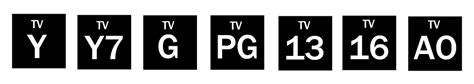 The TV Parental Guidelines Minimalist Vector Art
