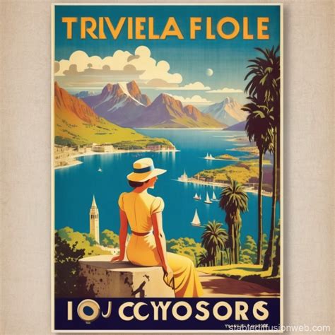Vintage Style Travel Posters | Stable Diffusion Online