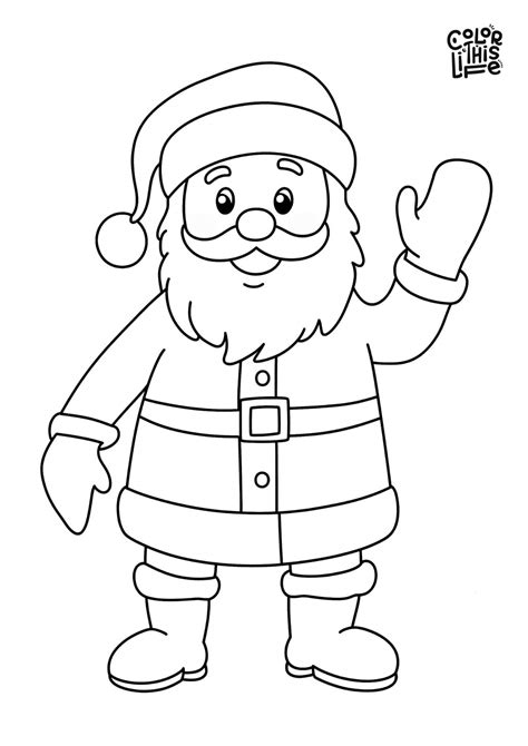 Easy Christmas Coloring Pages (Free Printable)