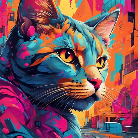 Urban Abstract Cat Art Free Stock Photo - Public Domain Pictures