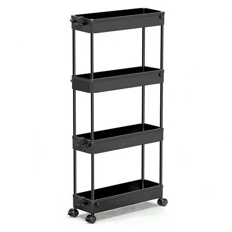 3/4Tier Rolling Utility Cart Organizer,Stable And Sturdy Rolling ...
