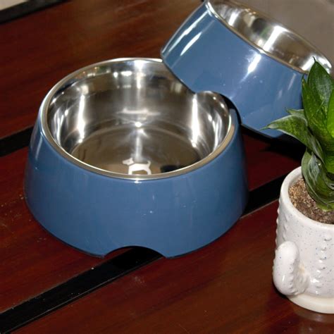 PoochMate Din-Din Dog Bowl | Stainless Steel dog bowls India | poochMate