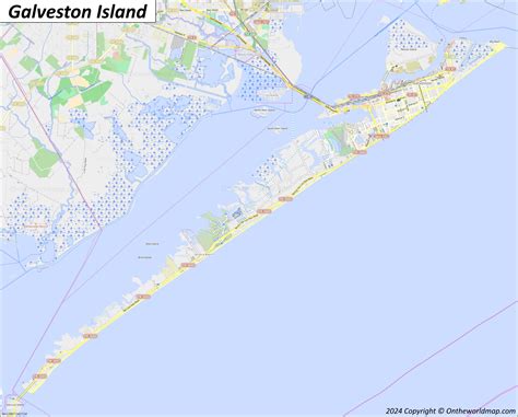 Galveston Strand Map