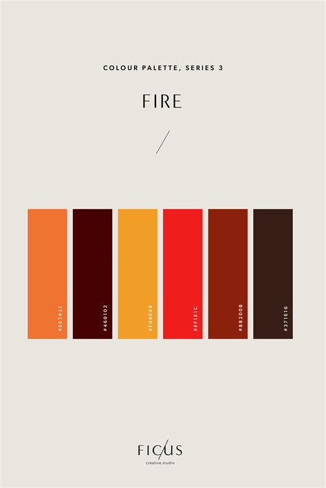 Elemental Colour Palette: Fire! | Brand color palette, Warm colour ...