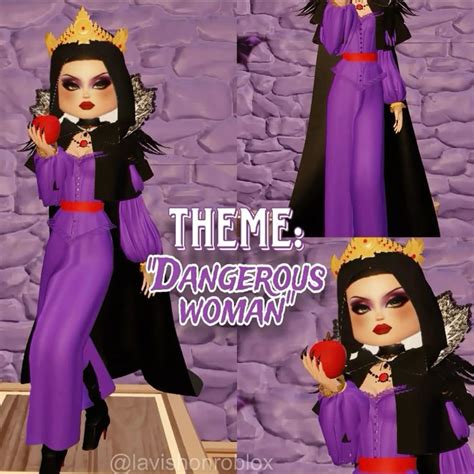 Dti outfit " dangerous woman " theme || evil queen || dress to impress ...