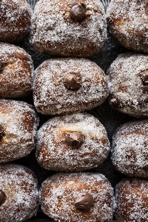 Chocolate Cream Filled Doughnuts with Espresso Sugar - Curly Girl Kitchen