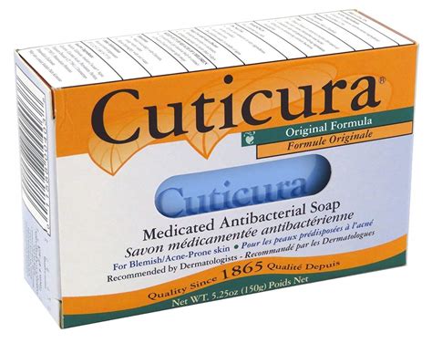 Buy Cuticura Medicated Anti-Bacterial Bar Soap, Original Formula - 5.25 ...