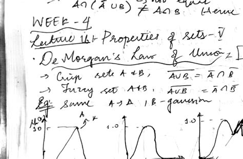 AT(AUB) # Fuzzy Sets Lecture 16: Properties & De Morgan's Law - Studocu