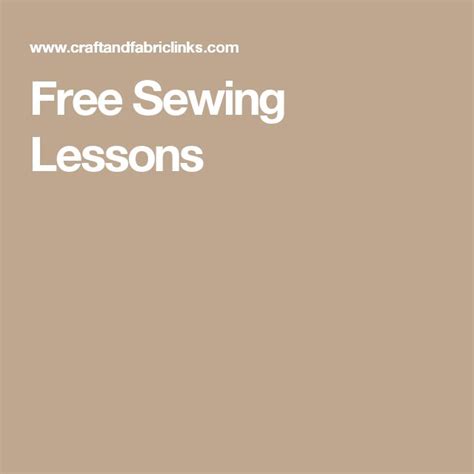 Free Sewing Lessons 的图像结果