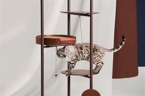 Elegant Modern Cat Tower From Korean Design Firm Jiyoun Kim Studio