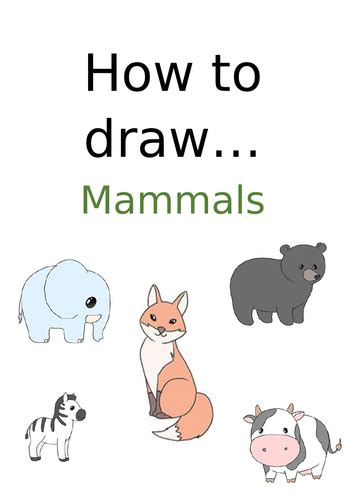 Draw Tutorial Animals 的图像结果