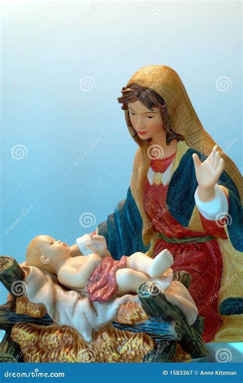 Mother Mary and Baby Jesus stock image. Image of woman - 1583367