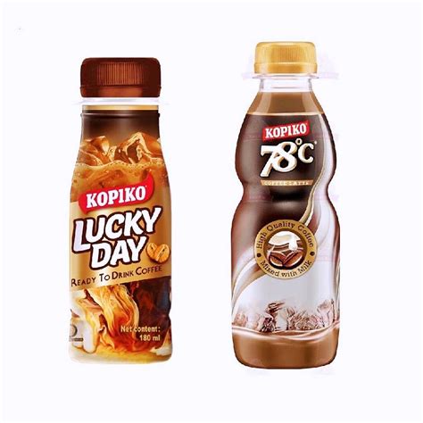 [ 1 X bottle ] Kopiko Ready To Drink Coffee (LUCKY DAY & 78°C) HALAL