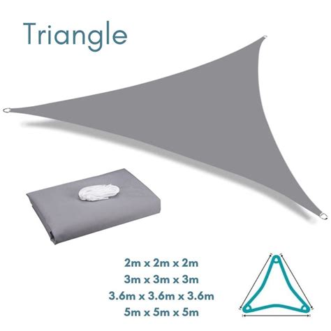 Triangle Shade Sails - Equilateral and Right Angled - Clara Shade Sails