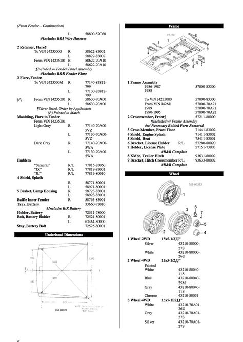 Suzuki Samurai Parts Diagram at Ola Cahoon blog