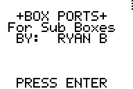 Subwoofer Box Port Calculator - ticalc.org