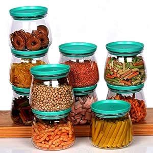 Matuki Airtight Container, Unbreakable , Plastic Jar Set For Kitchen ...