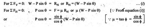 Equilibrium of a body on a horizontal plane - Friction in Machine ...