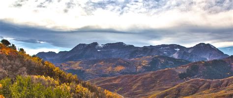 Download wallpaper 2560x1080 mountains, trees, slope, relief dual wide ...