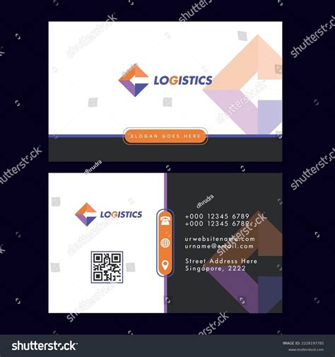 Logistics Business Card Template Modern Flat Stock Vector (Royalty Free ...