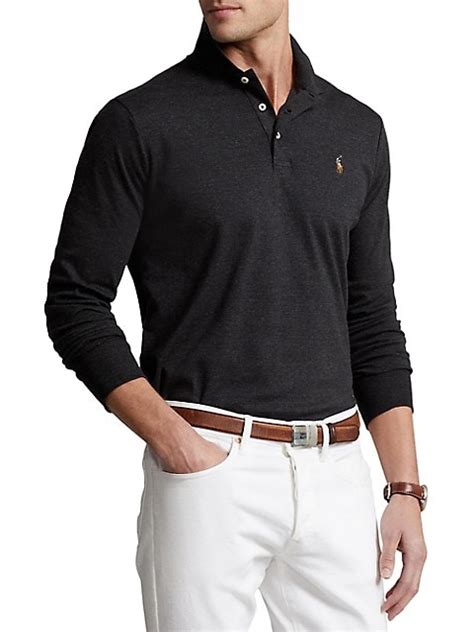 Classic-Fit Long-Sleeve Polo Shirt