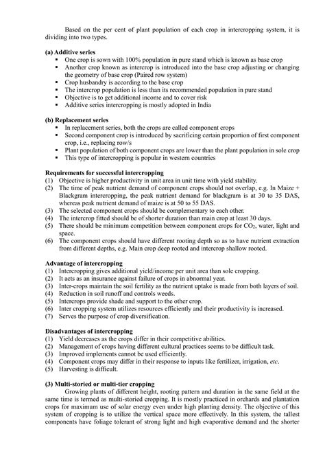 Farming Based Livelihood Systems (2+1) Theory Note | PDF