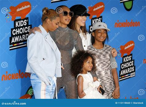 Mel B, Madison Brown Belafonte, Angel Iris Murphy Brown and Phoenix Chi ...