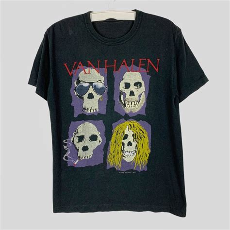 Vintage Vintage 1988 Van Halen Tee T - Shirt 80s World Tour | Van halen ...
