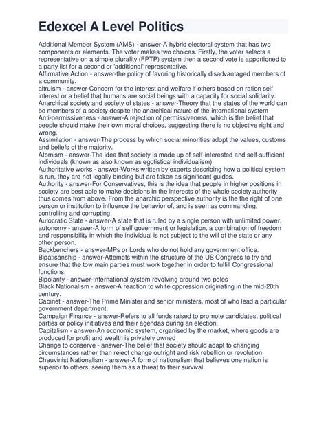 Politics a Level Questions Examples 的图像结果