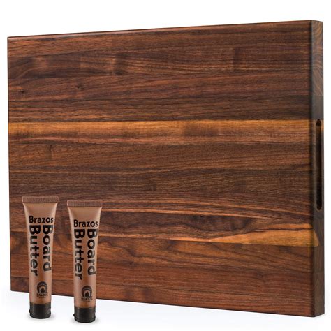 Buy Brazos Home Dark Walnut Wood Cutting Board for Kitchen, Butcher ...