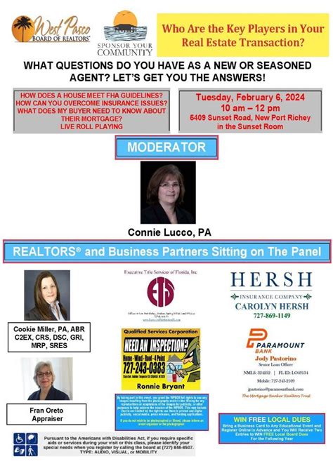 Who Are The Key Players In Your Real Estate Transaction?, West Pasco ...