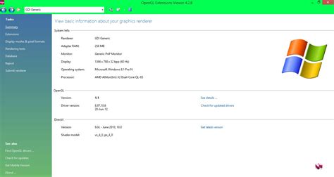 Image result for How to Check OpenGL Version Windows 1.0
