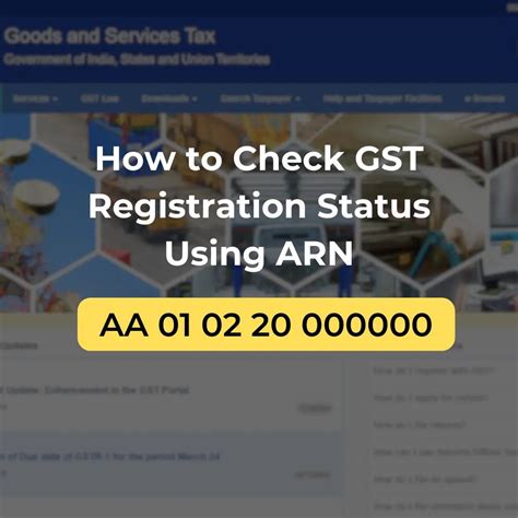 How to Check GST Registration Status Using ARN