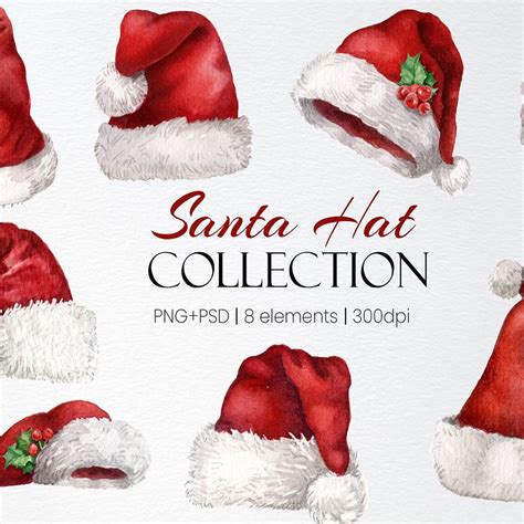 Christmas Hats Clip Art Royalty Free SVG, Cliparts, Vectors, and #3979807