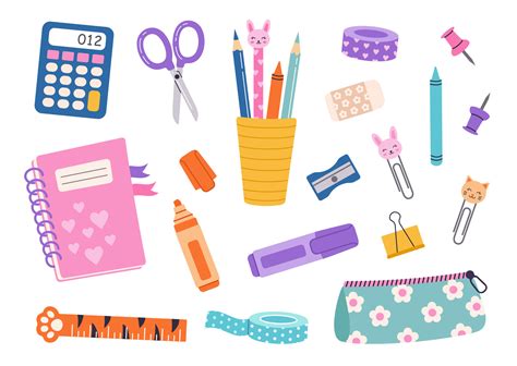 Cute School Supply Clipart
