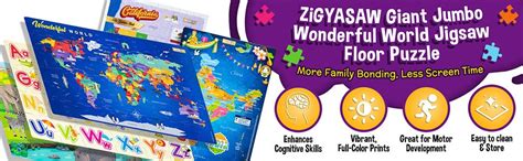 Buy ZiGYASAW World Puzzle - World Map and Its Countries - Learning Aid ...