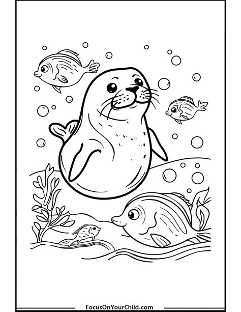 50+ Seal Coloring Pages (Free PDF Printables)