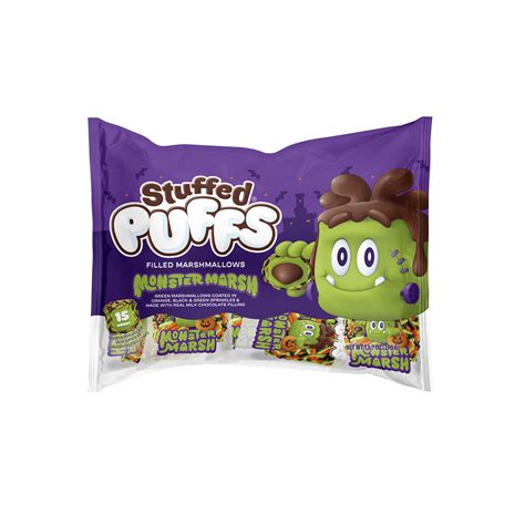 Stuffed Puffs Colorful Monster Marsh Chocolate Filled Marshmallow ...