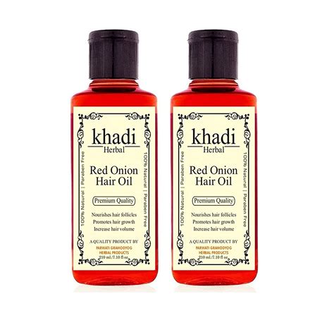 Buy Khadi herbal Red Onion Hair oIL For Fresh, Strong and Shining Hair ...