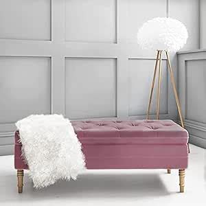 RESHUZ Upholstered 2 Seater Sofa diwan, Velvet Solid Wood Chesterfield ...