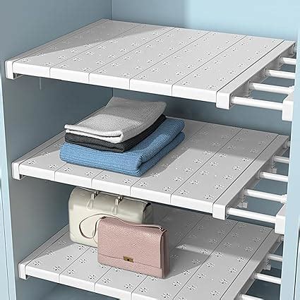 1 Pcs Wardrobe Shelf Extendable Closet Organizer, Extendable Closet ...