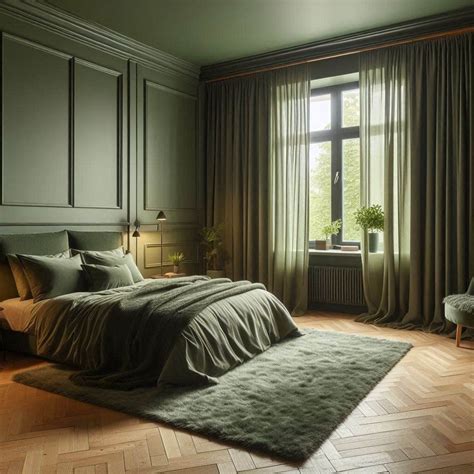 Olive Green Bedroom | Olive green bedrooms, Bedroom green, Olive bedroom