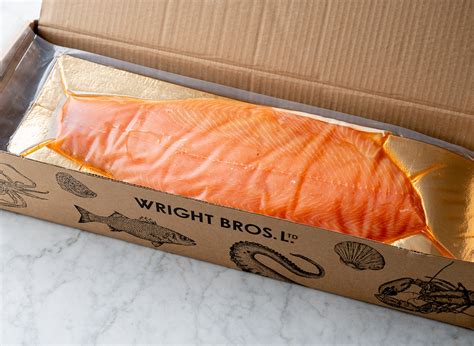 Smoked Side of Salmon Gift Box with Tea Towel - Wright Brothers Home ...